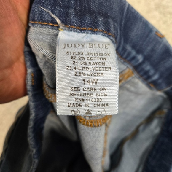 Judy Blue Women's 14W Jegging Boyfriend Fit Pull On Stretch High Waist NEW - Picture 6 of 11